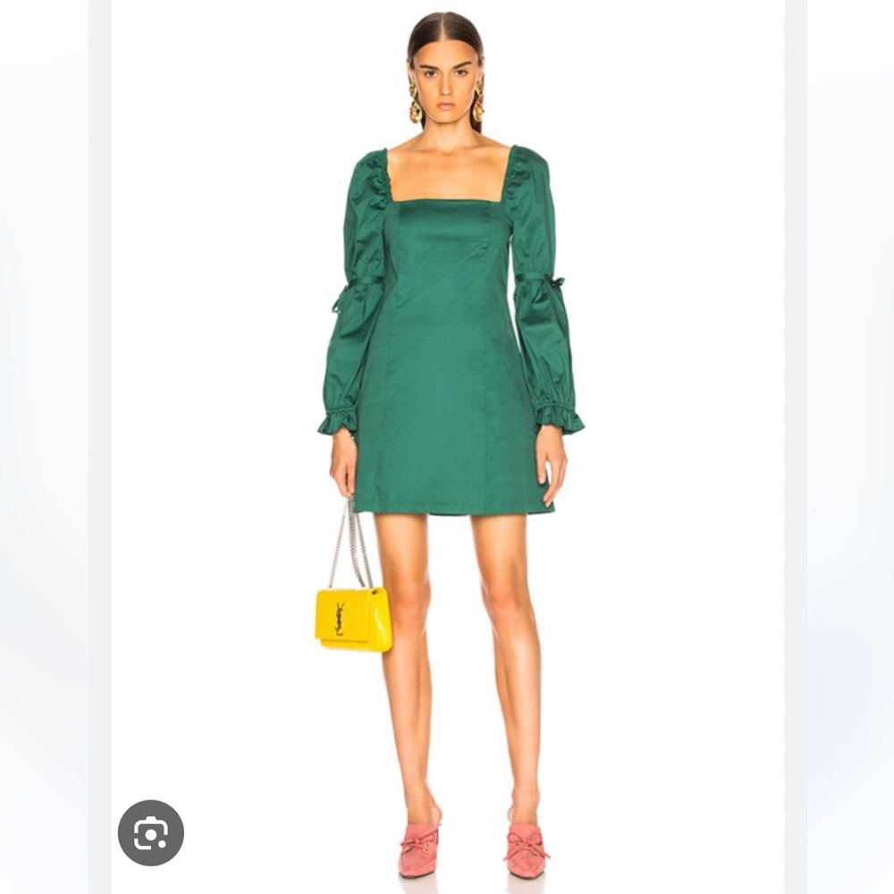 Staud Tai square neck dress